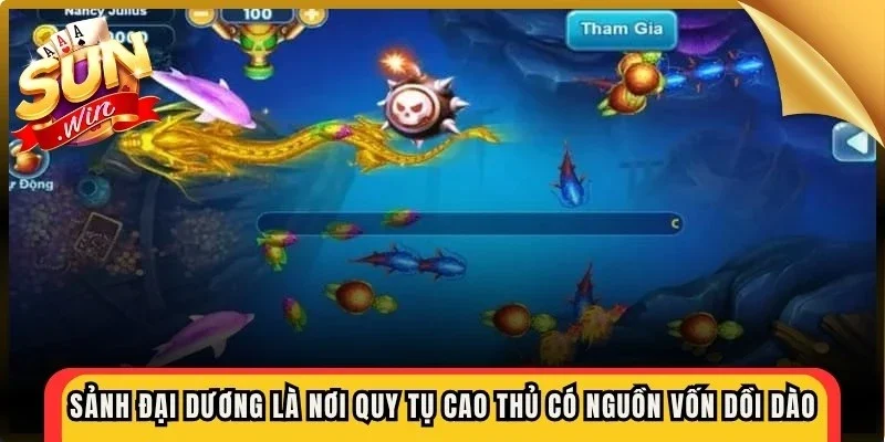 Sảnh Đại Dương là nơi quy tụ những cao thủ có nguồn vốn dồi dào