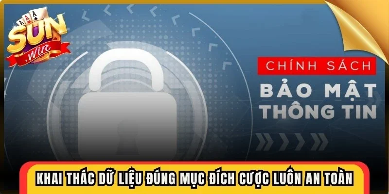 Khai thác dữ liệu đúng mục đích cược game online luôn an toàn