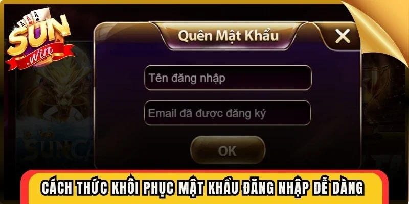 Cách thức khôi phục mật khẩu đăng nhập dễ dàng theo hướng dẫn