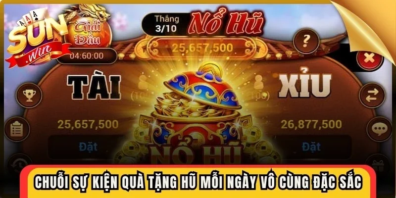 Chuỗi sự kiện quà tặng hũ mỗi ngày vô cùng đặc sắc cho bet thủ