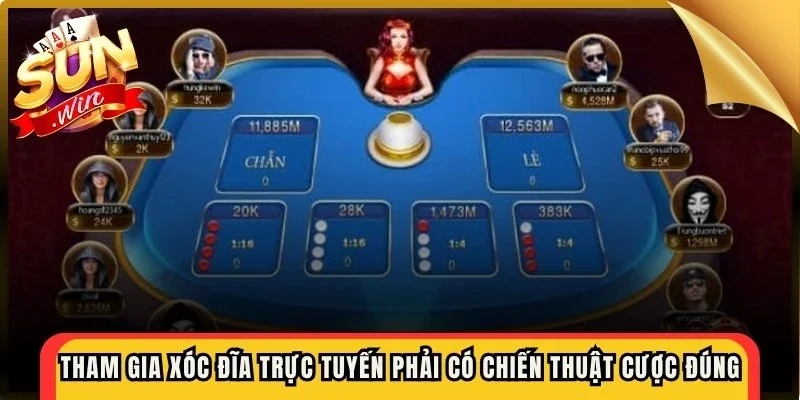 Tham gia Xóc Đĩa trực tuyến phải có chiến thuật cược đúng